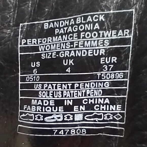 Patagonia black genuine leather boots grounding minimalist - Picture 7 of 7